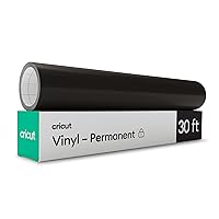 Cricut Premium Permanent GLOSSY Vinyl Roll BLACK ( 12 IN x 360 IN)