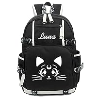 Anime Sailor Moon Luminous Backpack School Bag Student Bookbag Laptop Rucksack Daypack