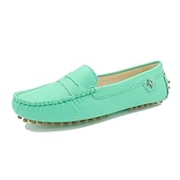 Womens Comfortable Casual Leather Driving Walking Running Boat Loafers Moccasins Flats Multi Colored