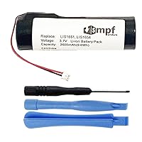 2600mAh LIS1651, LIS1654 Battery Replacement Compatible with Sony PS4 Playstation 4 Move Motion Controller Version 2 CECH-ZCM2E, CECH-ZCM2U (Micro USB Charge Port Only)