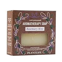 Plantlife Rosemary Mint Bar Soap - Moisturizing and Soothing Soap for Your Skin - Hand Crafted Using Plant-Based Ingredients - Made in California 4.5oz Bar