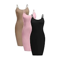 Women's Dress Dresses for Women Plus 3pcs Solid Bodycon Dress (Color : Multicolor, Size : X-Large)