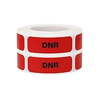 DNR Medical Healthcare Labels, 0.5 x 1.5