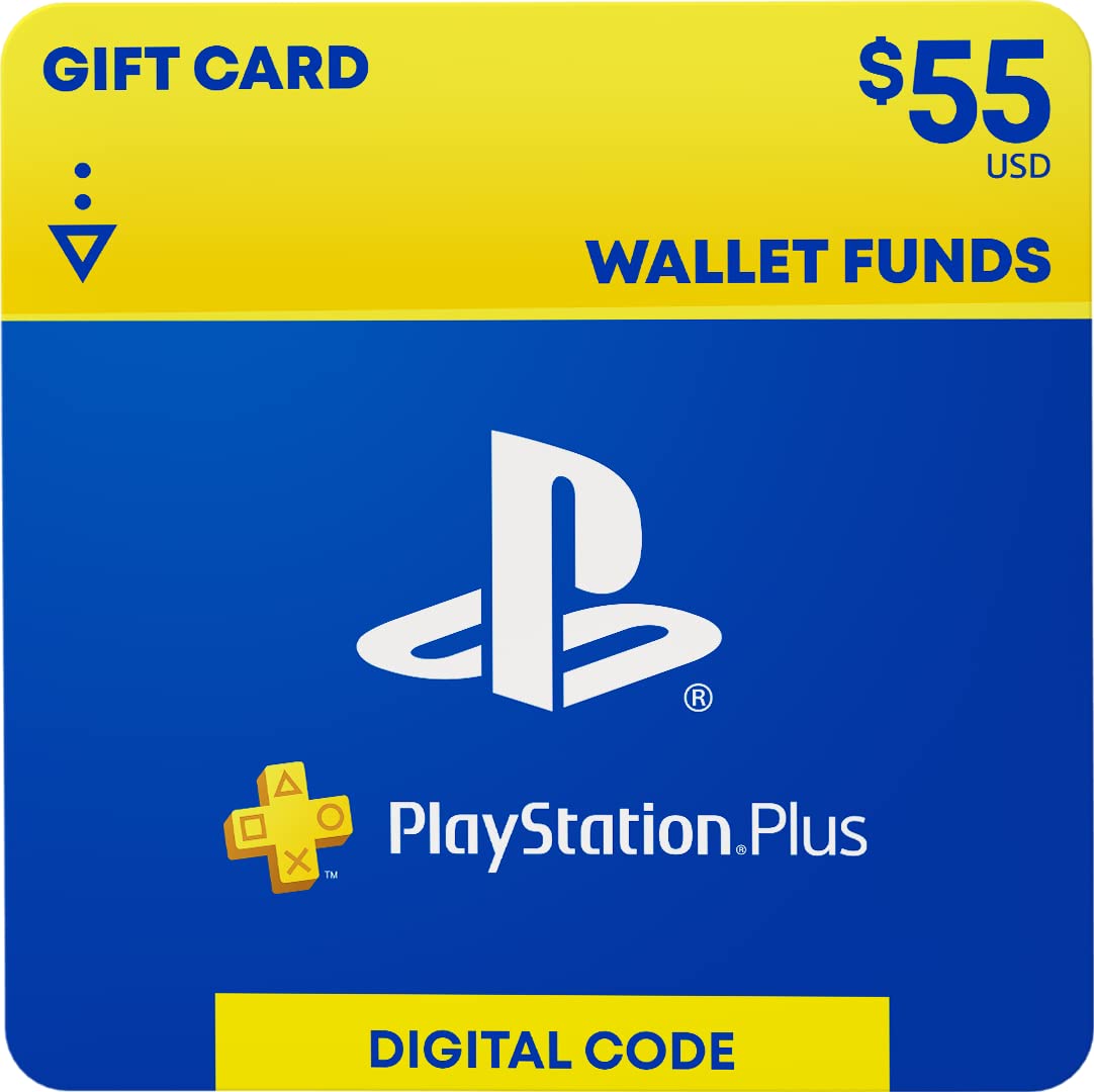 $55 PlayStation Plus – Wallet Funds [Digital Code]