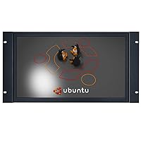 17.3'' inch 1920x1080 PC Monitor 16:9 Widescreen HDMI-in VGA USB Built-in Speaker Embedded Open Frame Support Linux Ubuntu Raspbian Debian Resistive Touch LCD Screen Display K173MT-59RL