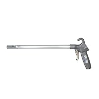 Long John 75LJ012AA Safety Air Blow Gun OSHA Compliant Alloy Nozzle with 12-Inch Aluminum Extension,Gray