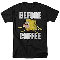 Popfunk Classic Spongebob Before Coffee Meme Unisex Adult T Shirt