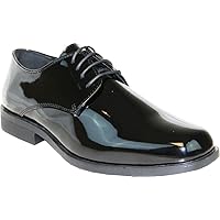 VANGELO Men's Tuxedo Shoe Tux-1 Wrinkle Free Dress Shoe