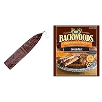 LEM Products Mahogany Fibrous Casings, 2 ½ Inches x 20 Inches, Non-Edible Sausage & Products Backwoods Breakfast Fresh Sausage Seasoning, Ideal for Wild Game and Domestic Meat, Seasons