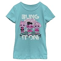 L.O.L. Surprise! Girls Bling It on Girls Short Sleeve Tee ShirtT-Shirt