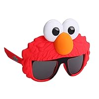 Sun-Staches Sesame Street Elmo Junior Kids Shades Costume Party Sunglasse UV400 Red, One Size Fits Most Kids