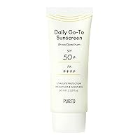 Daily Go-To Sunscreen (60ml 2.02 fl.oz.) SPF 50+ PA ++++, UVA/UVB Protection, Broad-Spectrum, Calm, Soothing for Purito