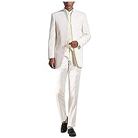 Stand Collar Men Suits (Blazer+Pants+Vest) Wedding Grooms Tuxedo