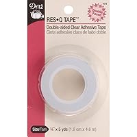 Dritz Adhesive Res Q Tape, 3/4-Inch x 5-Yards, Clear