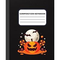 Composition Notebook: Halloween Pumpkin Journal (7.5 x 9.25 in)