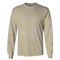 Demon Graphic Traditional Japanese Puma Scorpion Butterfly Tattoo Long Sleeve Men's