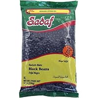 Sadaf Black Beans 24 oz. - Dried black beans - Bulk Dry Black Beans in a Resealable Bag - Natural, Vegan, Kosher