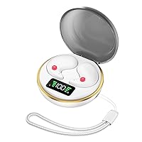 Wireless Sleep Invisible Ear Buds Bluetooth 5.3 Mini Sleeping Headphones for Side Sleepers Small Ears Canal, Discreet in-Ear Tiny Earphones Women Men for Work Driving Running Workout (White)