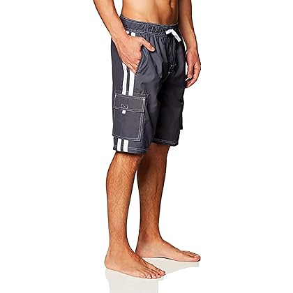 Kanu Surf Mens Barracuda Swim Trunks (Regular & Extended Sizes)