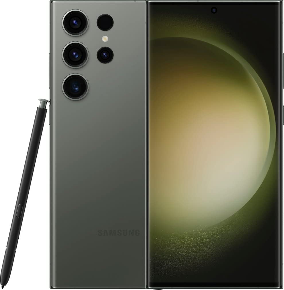 SAMSUNG Galaxy S23 Ultra 5G (SM-S918B/DS) Dual SIM 256GB/ 8GB RAM, GSM Unlocked International Version - Green