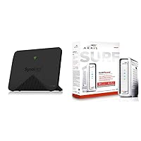 Synology MR2200ac Mesh Wi-Fi Router & Arris Surfboard SB8200 DOCSIS 3.1 Gigabit Cable Modem, Approved for Cox, Xfinity, Spectrum & Others