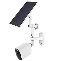 2-in-1 Wall Mount for Arlo Solar Panel and Arlo Pro/Arlo Pro 2/Arlo Pro 3/Arlo Pro 4/Arlo Ulra Security Camera, Adjustable Angle to Get Maximum Sunlight for Your Arlo Solar Panel