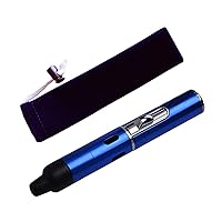 Torch Lighter, FengFang Tube Built-in Detachable Refillable Butane Torch Handheld Lighter for Grill Candle Kitchen,(1 Pack Blue)