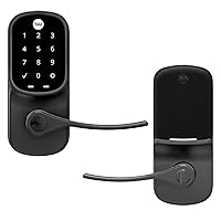 Yale Assure Lever Touchscreen with Z-Wave Smart Lever Lock in Black Suede