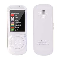 Smart Voice Translator Device Real-time Two-Way Foreign Translate, 2.4 Inch Touch Screen 42 Languages Translated, for Learning Travel Shopping Business Hello Yearn for (White)