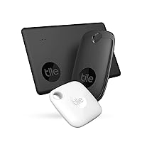 Tile Starter Pack (2022) 3-Pack (1 Pro, 1 Slim, 1 Mate) - Bluetooth Tracker, Item Locator & Finder Keys, Wallets & More; Easily Find All Your Things. Phone Finder. iOS Android Compatible. White/Black