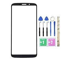 Outer Screen Lens Front Glass Panel Replacement for Motorola Moto Z3 (Not LCD and Not Digitizer) Black