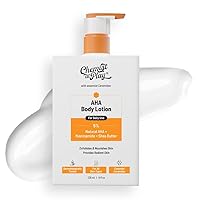 AHA Body Lotion with 5% Natural AHA, Niacinamide, Shea Butter | For Exfoliating Dry & Dead Skin Cells, Deep Nourishment & Radiant Skin | Skin Brightening Lotion | 236ml