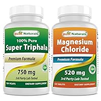 Best Naturals Triphala 750 mg & Magnesium Chloride 520 mg