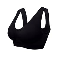 Bras for Older Women Hollowed Out Mesh Sports Underwear Vest Running Back Yoga Fitness Plus Size
