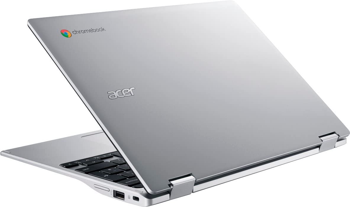 Acer Spin 2023 Flagship X360 2-in-1 Convertible Chromebook Laptop Business,11.6‘ HD Touchscreen IPS,8-Core MediaTek MT8183C Processor,4GB RAM,64GB eMMC,Wi-Fi 5,Chrome OS+HubxcelAccessory,Pure Silver