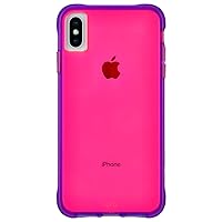 Case-Mate - iPhone XS Max Case - TOUGH - iPhone 6.5 - Pink/Purple Neon