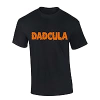 Mens Halloween Tshirt Dadcula Spooky Dad Funny Short Sleeve Halloween T-Shirt