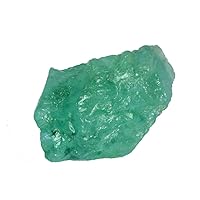 GEMHUB Raw Rough Emerald 10.50 Ct Uncut Natural Green Emerald Gemstone Crystal Gem Loose Stone