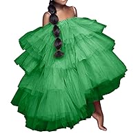 WDPL Girls' High Low Layers Party Tulle Skirt