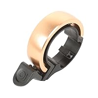 Knog Oi Bike Bicycle Bell - Original Luxury Styles, Built-in Cable Clip, Adult/Youth Bicycle Bell (Black, Copper, Brass, Aluminum)