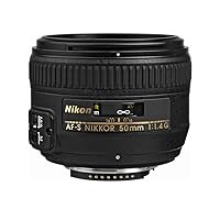 Nikon AF-S FX NIKKOR 50mm f/1.4G Lens with Auto Focus for Nikon DSLR Cameras