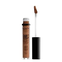 NYX PROFESSIONAL MAKEUP Can't Stop Won't Stop Contour Concealer, 24h Full Coverage Matte Finish - Warm Caramel