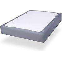 Twin Size Box Spring Cover with Smooth and Elastic Woven Material, Alternates for Bed Skirt, Wrinkle & Fading Resistant, Washable, Dustproof