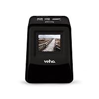Veho Smartfix Portable Stand Alone 14 Megapixel Negative Film & Slide Scanner with 2.4” Digital Screen and 135 Slider Tray for 135/110/126 Negatives Compatible with Mac/PC – Black (VFS-014-SF)