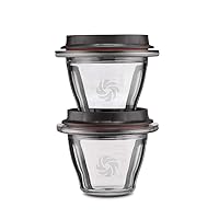 Vitamix Ascent Series Blending Bowls, 8 Oz bowls, 2 Count (Pack of 1). with SELF-DETECT, Clear - 66192 - (Does not include Base Blade)
