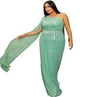 Size green8 One Shoulder Sequin Cocktail Prom Evening Formal Occasion Dresses
