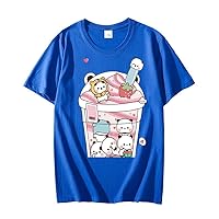 Kawaii Panda Bear Cute Lovely T Shirts Summer Fashion Graphic Unisex Tees Shirt Funny Gift for Family and Friends