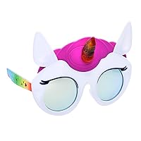 Sun-Staches Unicorn Sunglasses | Lil' Magical Dress Up Costume Party Favor | One Size Fits Most