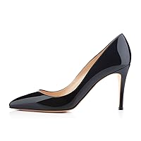 Women's 12cm Matte Pointed Toe Slip On High Heel Pumps, Wedding Dress Shoes,Cute Evening Stilettos