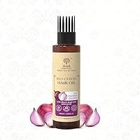 HER Red Onion Hair Oil For Hair Growth & Hair Fall Control With Black Seed, 100% Ayurvedic & Cold-Pressed Hair Oil For Stronger & Shiny Hair - 100Ml